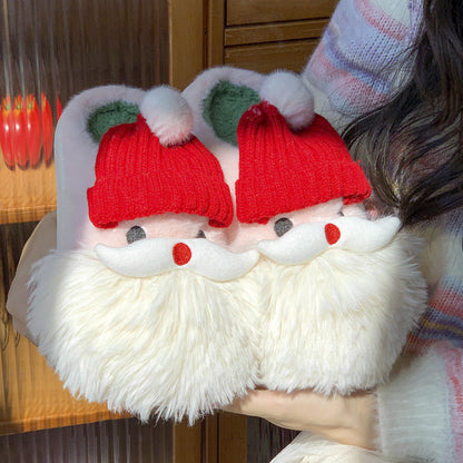 Cozy Santa Claus Plush Slippers