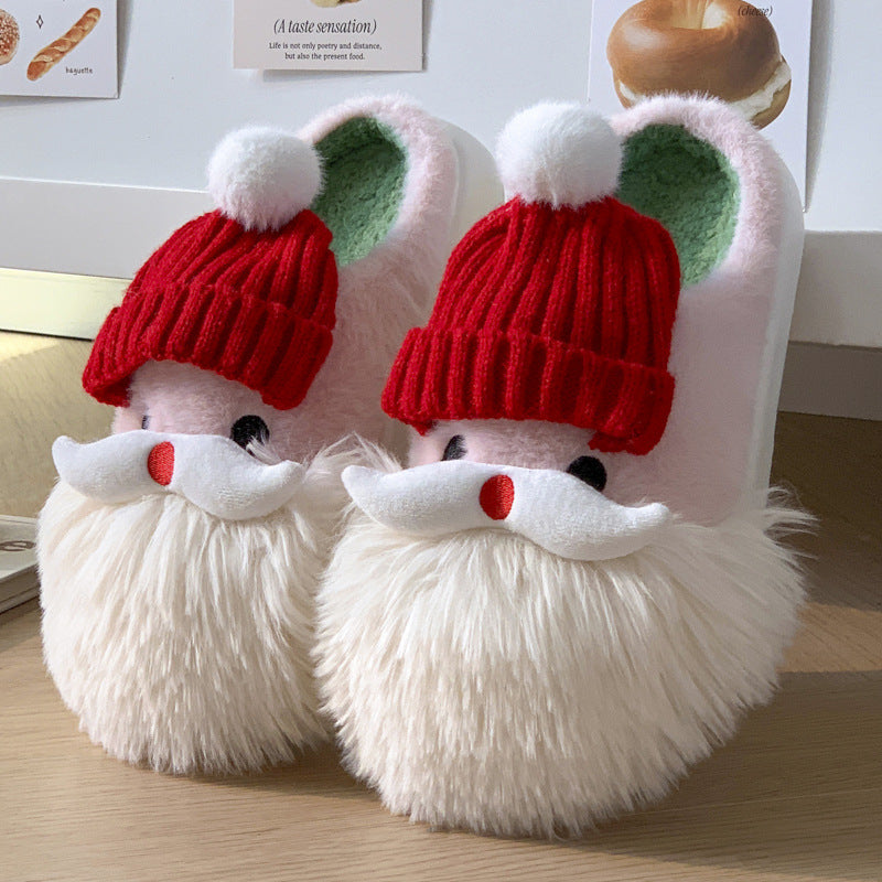 Cozy Santa Claus Plush Slippers