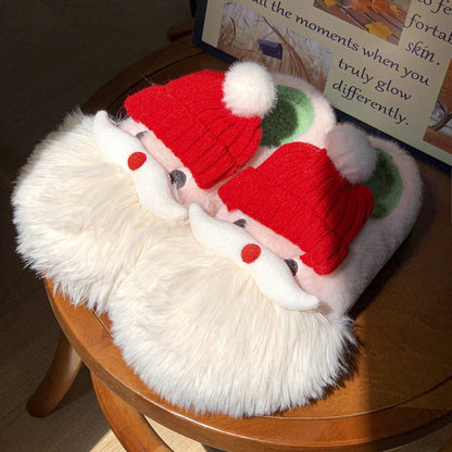 Cozy Santa Claus Plush Slippers