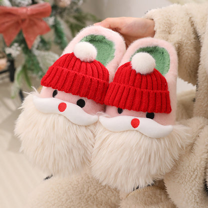 Cozy Santa Claus Plush Slippers