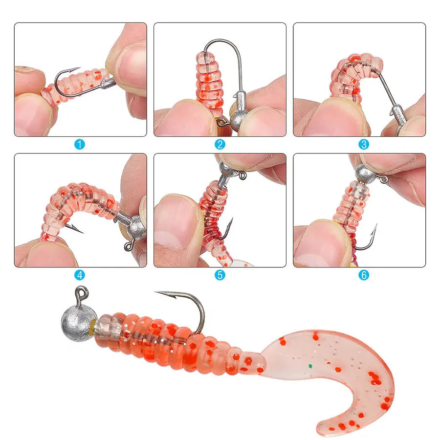 JYJ Fishing Crank Jig Head Hooks