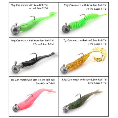 JYJ Fishing Crank Jig Head Hooks