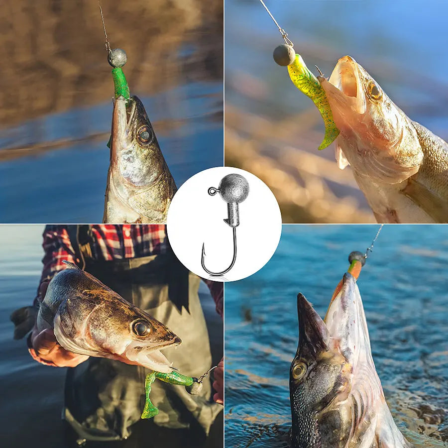 JYJ Fishing Crank Jig Head Hooks