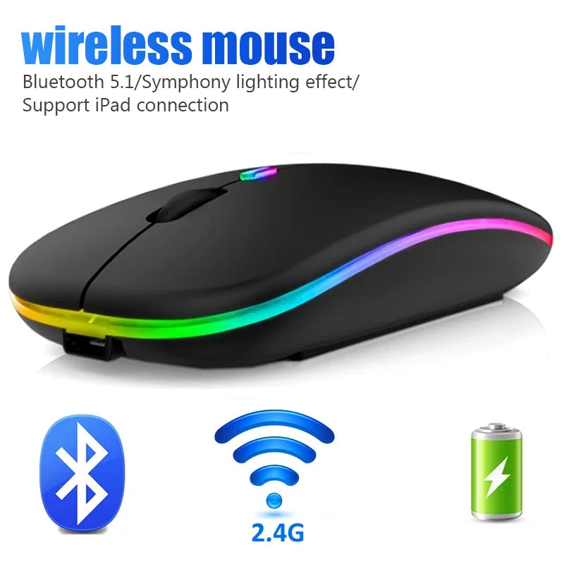 RGB Rechargeable Wireless Gaming Mouse