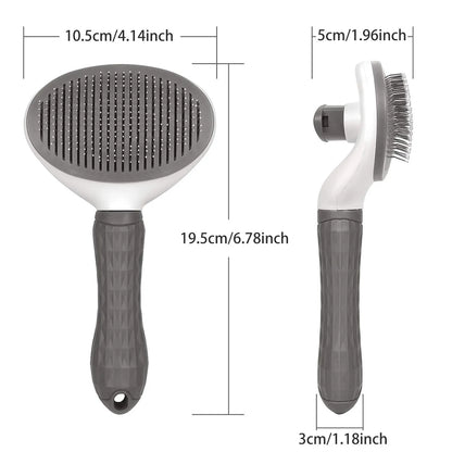 Self-Cleaning Pet Hair Remover Brush