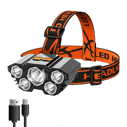 Rechargeable 5 LED Headlamp