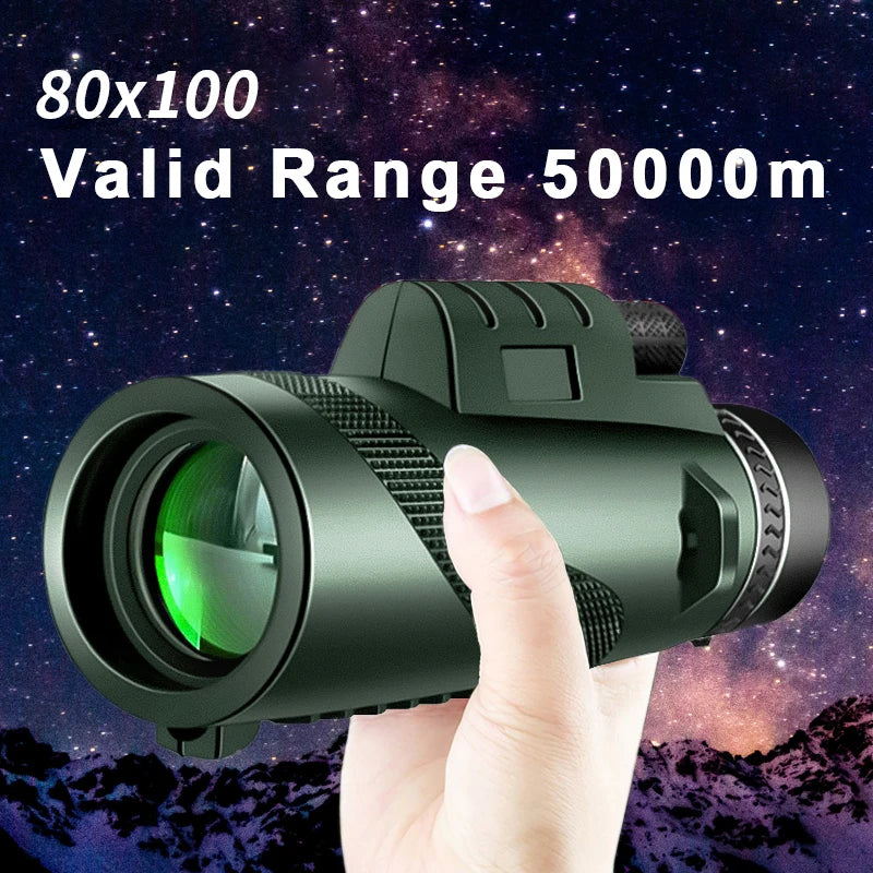 HD Zoom Monocular Telescope with Tripod