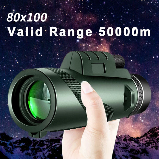 HD Zoom Monocular Telescope with Tripod