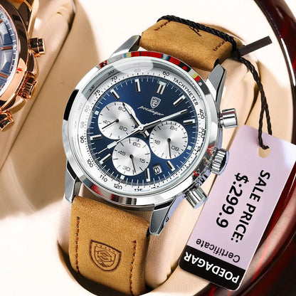 POEDAGAR Luxury Chronograph Watch