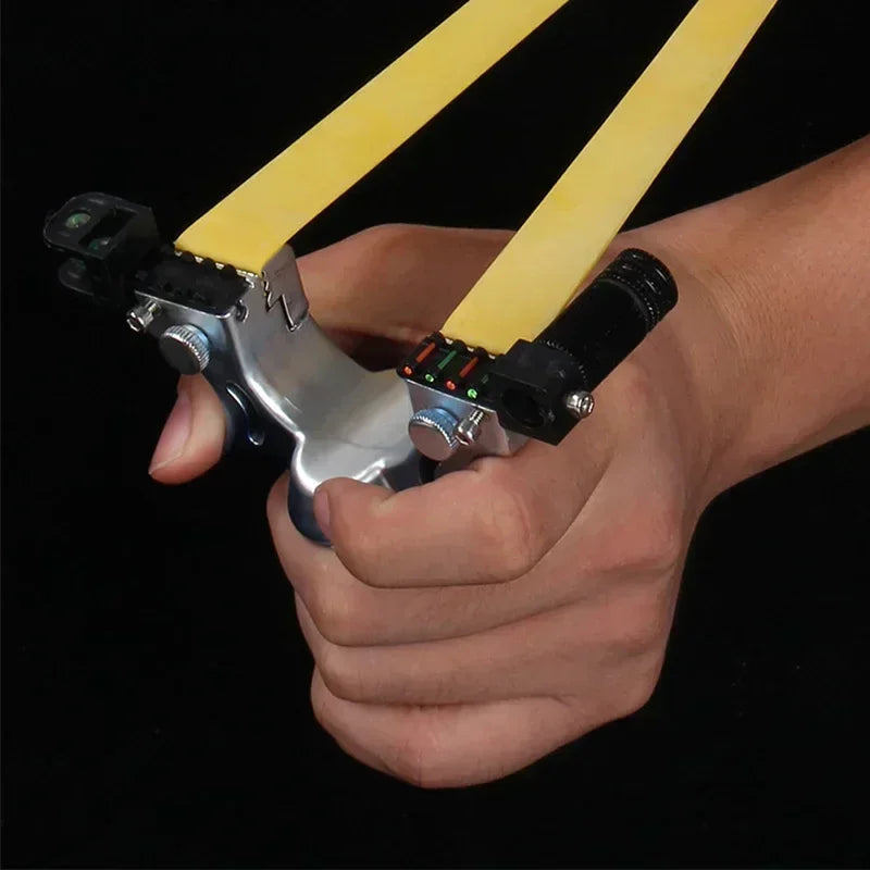 High Precision Laser Hunting Slingshot