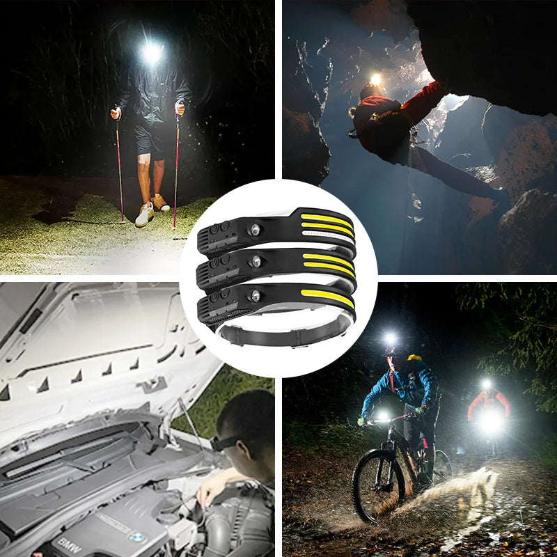 Induction Headlamp with COB LED