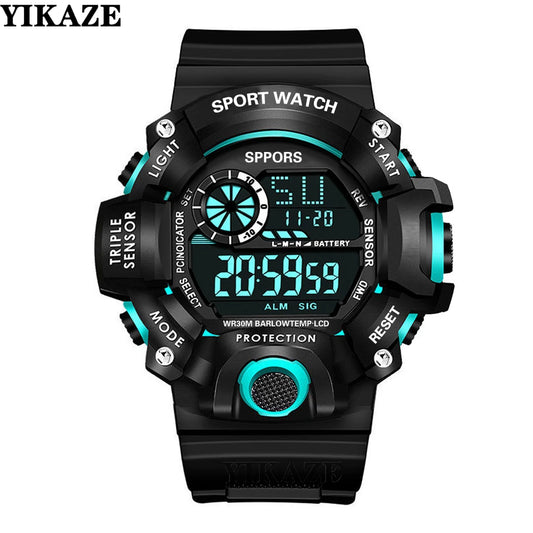 YIKAZE LED Digital Sports Watch