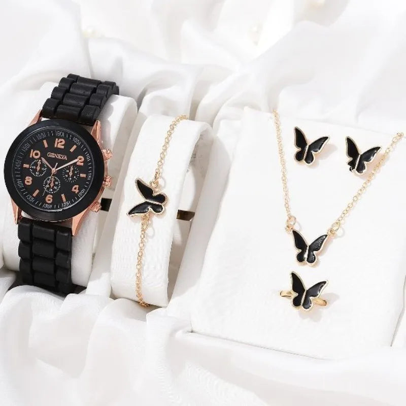 5PCS Luxury Women's Watch Set