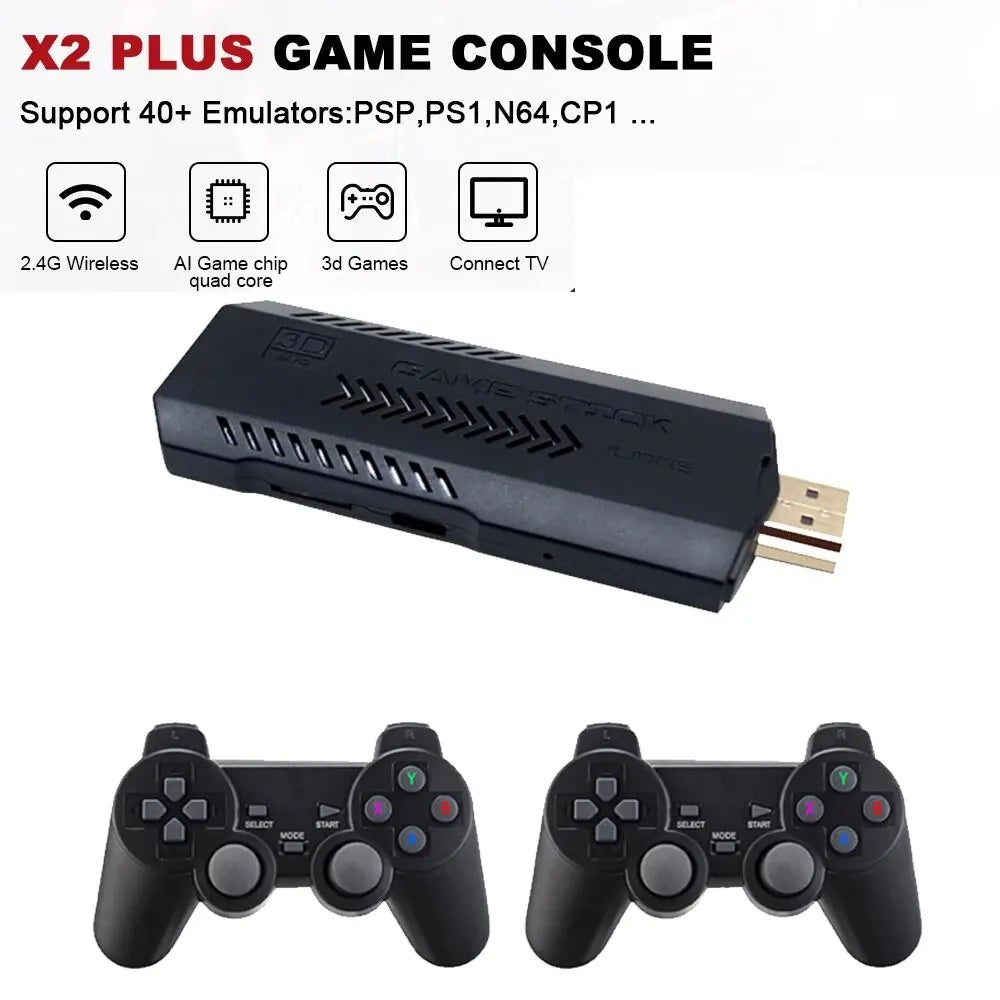 X2 Plus Retro Game Console with Wireless Controller