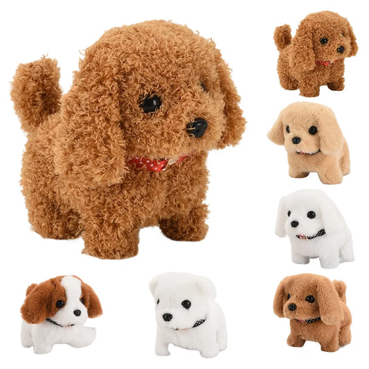 Realistic Walking Plush Dog Toy