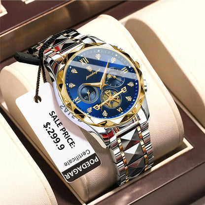 POEDAGAR Luxury Chronograph Watch