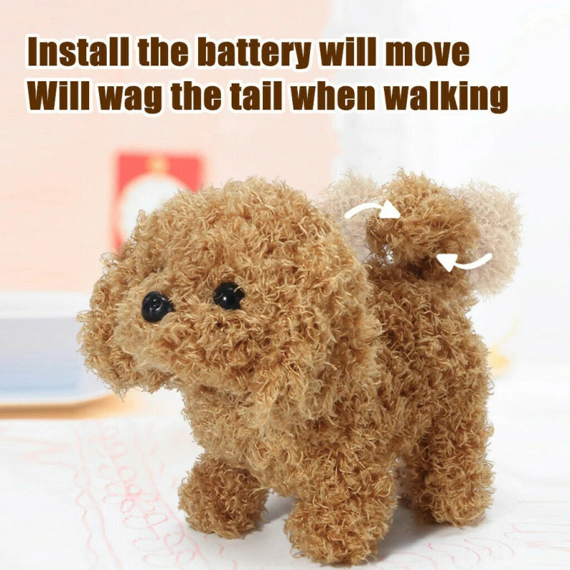 Realistic Walking Plush Dog Toy