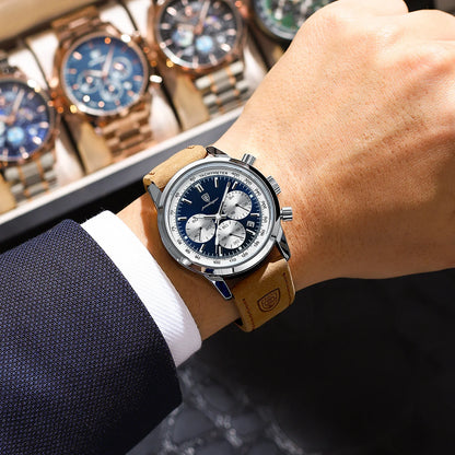 POEDAGAR Luxury Chronograph Watch