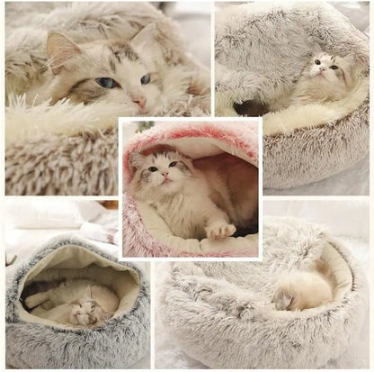 Round Plush Pet Bed