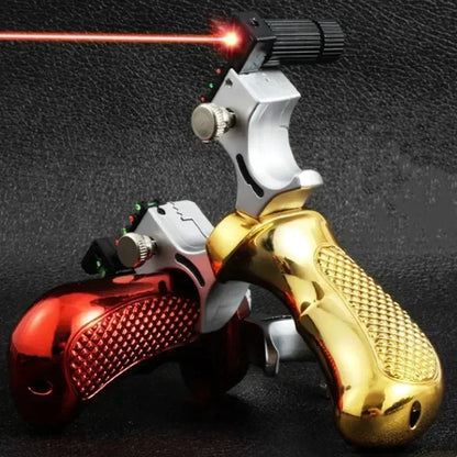 High Precision Laser Hunting Slingshot