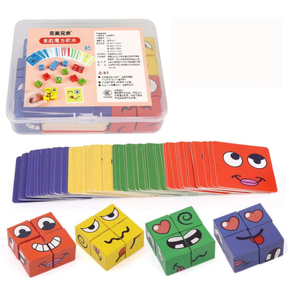 Kids Face Change Building Blocks