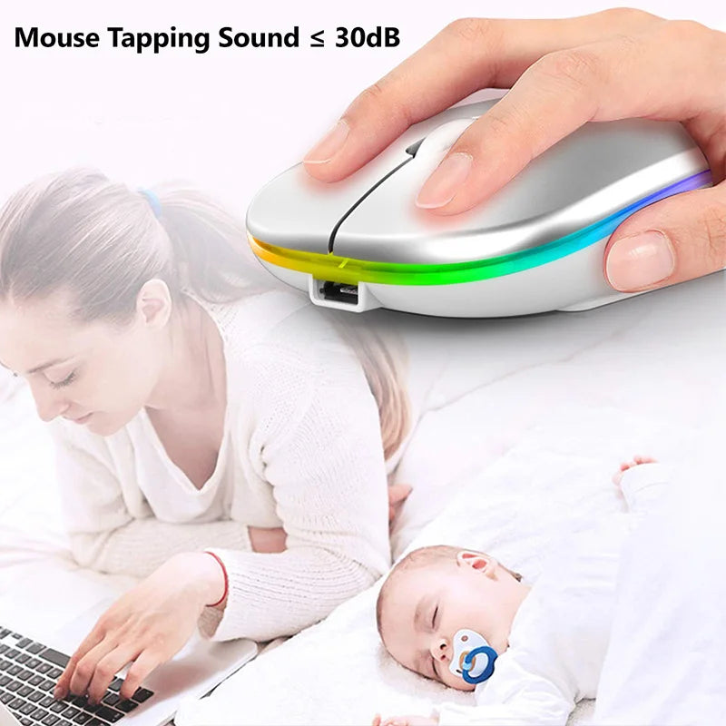 RGB Rechargeable Wireless Gaming Mouse